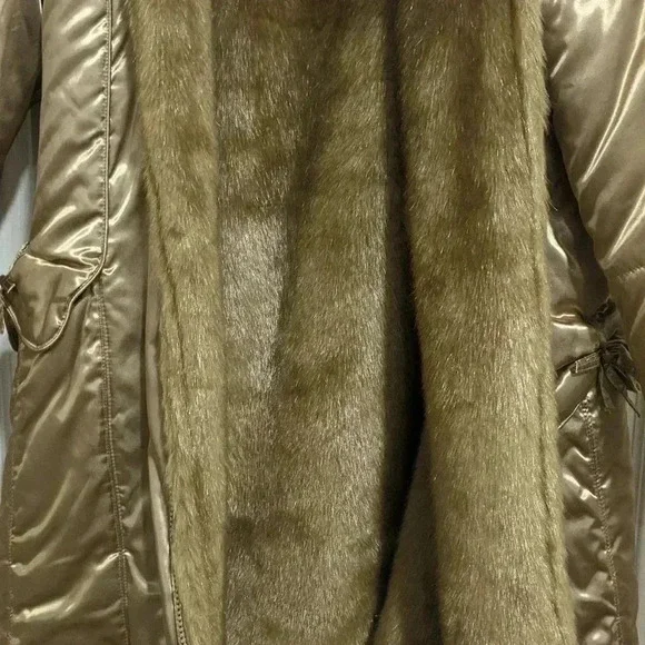 The Children’s Place Girl’s Reversible Coat Satin/ Faux Fur Sz. 10-12 - Picture 13 of 13